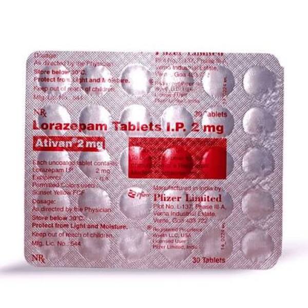 Ativan 2mg per pill